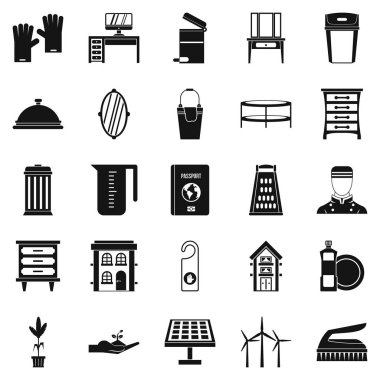 Arıtma Icons set, basit tarzı