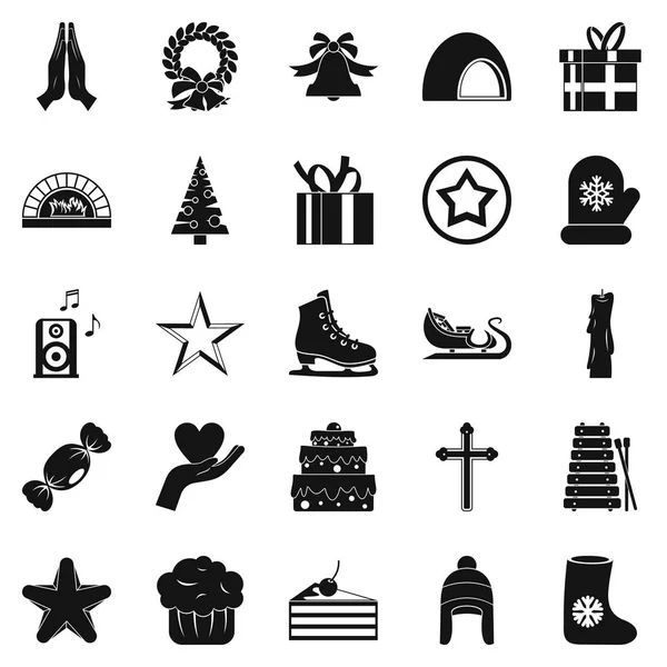 Xmas Icons set, basit tarzı