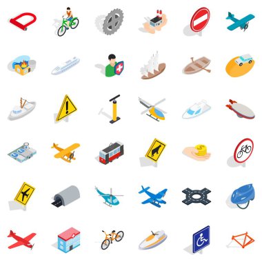 Taşıma simgeler kümesi, izometrik stili