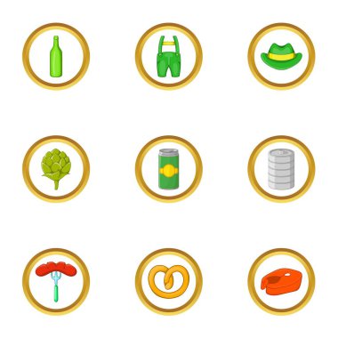 İrlanda simge seti, karikatür tarzı