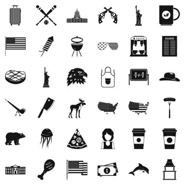 ABD Icons set, basit tarzı