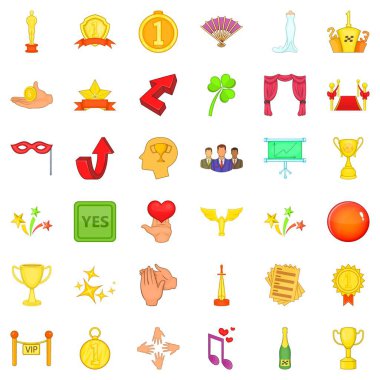 Zafer Icons set, karikatür tarzı