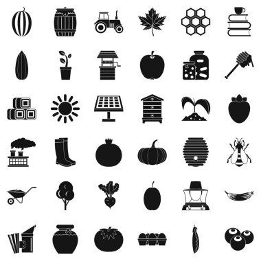 Vitamini Icons set, basit tarzı