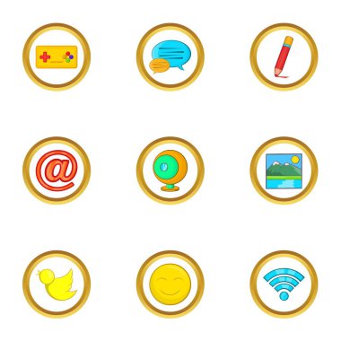 Web sörf simge seti, karikatür tarzı