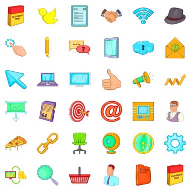 Çalışma alanı simgeleri ayarla, tarzı çizgi film