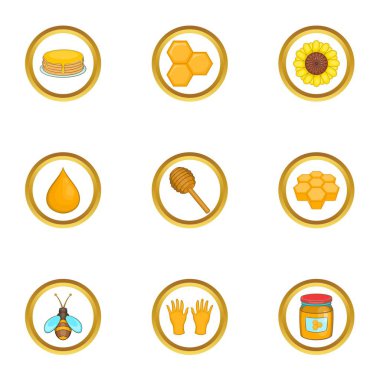 Arıcı Icons set, karikatür tarzı