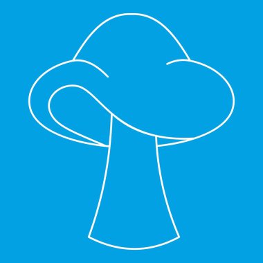 Küçük mantar kutsal kişilerin resmi, anahat stili