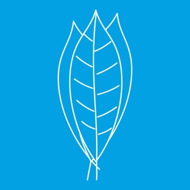 Defne yaprağı simgesi, anahat stili