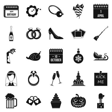 Değerli hediye Icons set, basit tarzı