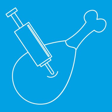 Enjeksiyon et simgesinin, anahat stili