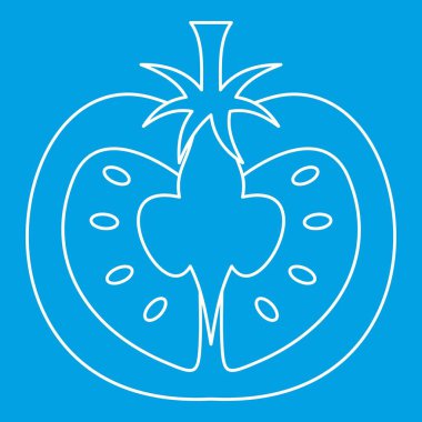 Domates simgesi, anahat stili