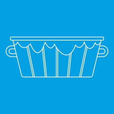 Tahta kova kutsal kişilerin resmi, anahat stili