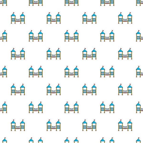 Two castle kid pattern seamless