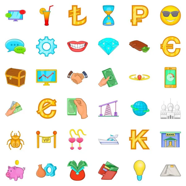 Servet Icons set, karikatür tarzı