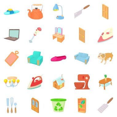 Baskül Icons set, karikatür tarzı