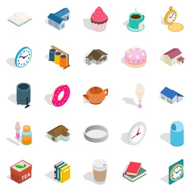 Ahır Icons set, izometrik stili