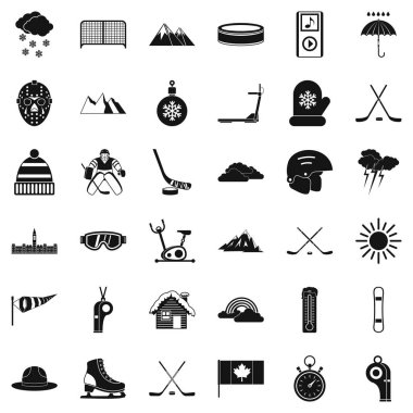 Kış koruma simgeler kümesi, basit tarzı