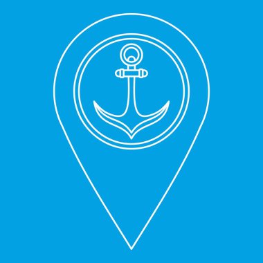 Anahat stili bir tutturucu simgesiyle pin