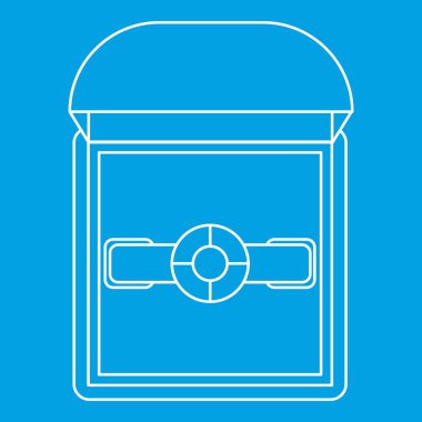 Bir hediye kutusu simgesi, anahat tarzı ring