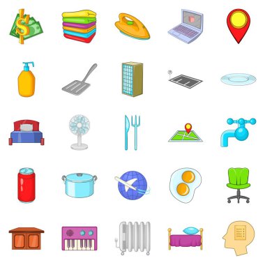 Pub Icons set, karikatür tarzı