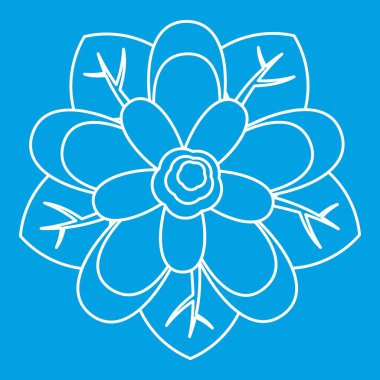 Çiçek simgesi, anahat stili