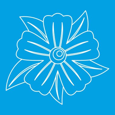 Çiçek simgesi, anahat stili