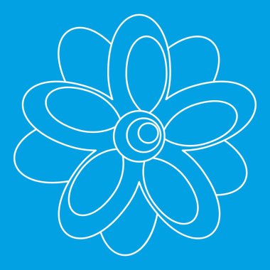 Çiçek simgesi, anahat stili