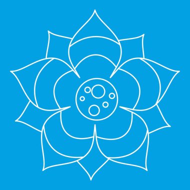 Çiçek simgesi, anahat stili