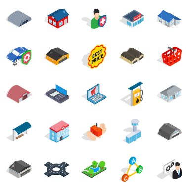 Kendinizi evinizde gibi hissedeceğiniz Icons set, izometrik stili