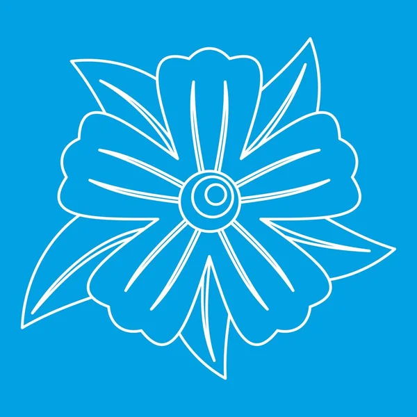 Flower ikona, styl osnovy — Stockový vektor