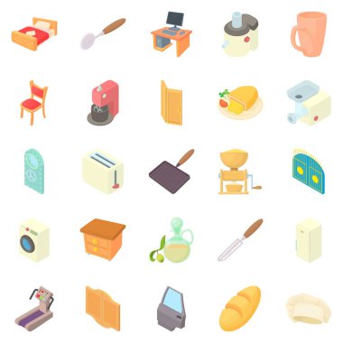 Grange Icons set, karikatür tarzı