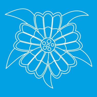 Çiçek simgesi, anahat stili