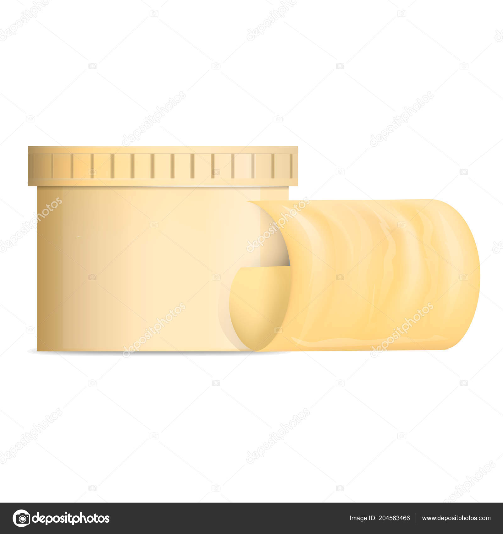 Download Butter Yellow Jar Mockup Realistic Style Stock Vector C Ylivdesign 204563466 Yellowimages Mockups