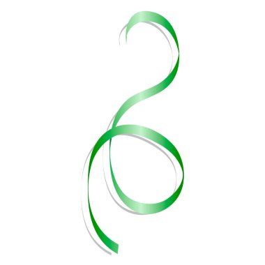 Festival yeşil şerit mockup, gerçekçi