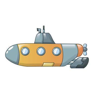 Denizaltı simgesi, çizgi film tarzı.