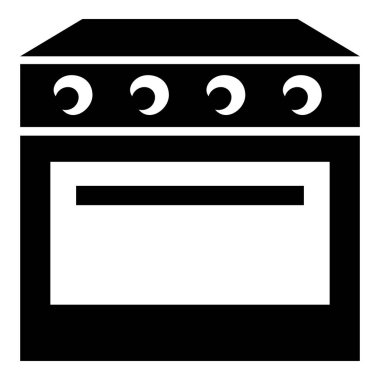 Ev fırın simgesi, basit tarzı