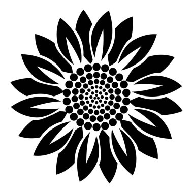 Çiçek bitki simgesi, basit tarzı
