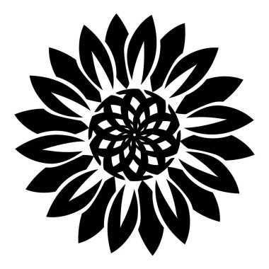 Çiçek şekil kutsal kişilerin resmi, basit tarzı