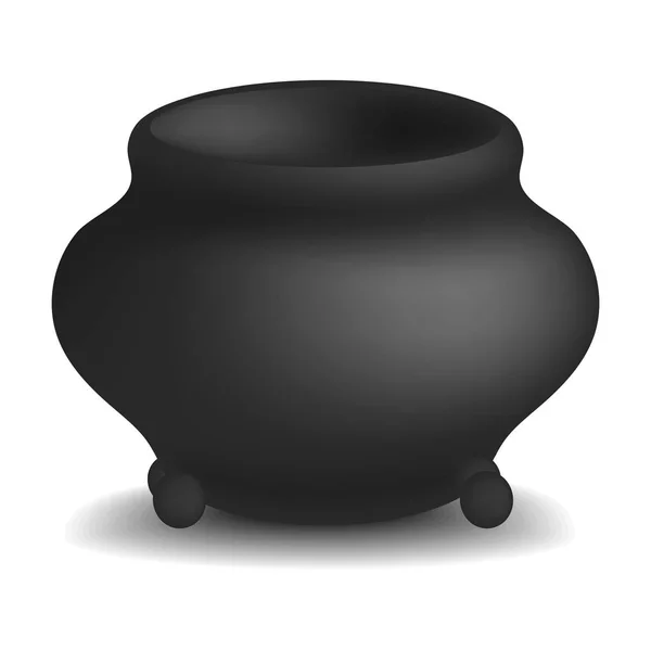 Modèle de chaudron pot, style réaliste — Image vectorielle