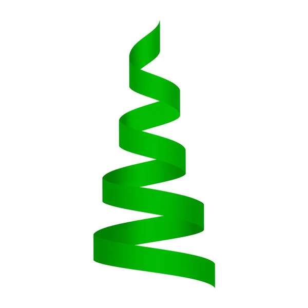 Grüne Serpentinen-Attrappe, realistischer Stil — Stockvektor