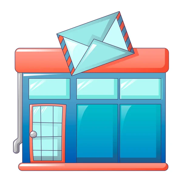Poštovní úřad ikona, kreslený styl — Stockový vektor