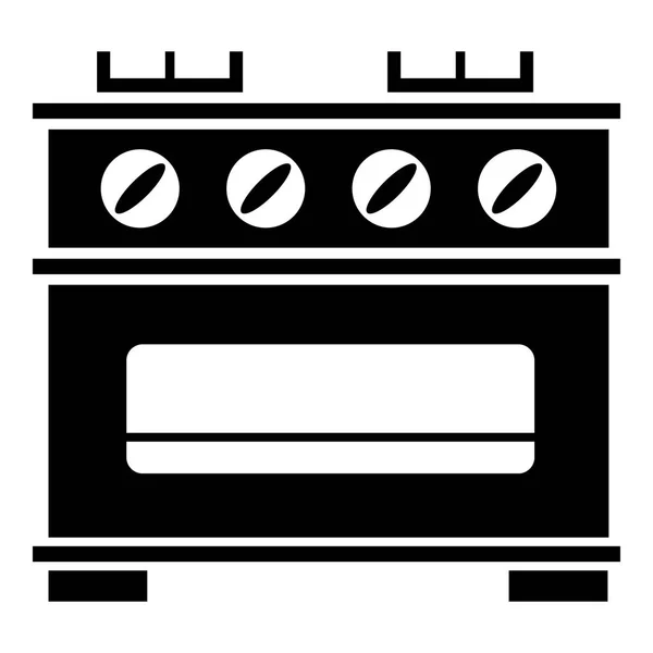 Kitchen stove icon, simple style — Stock Vector