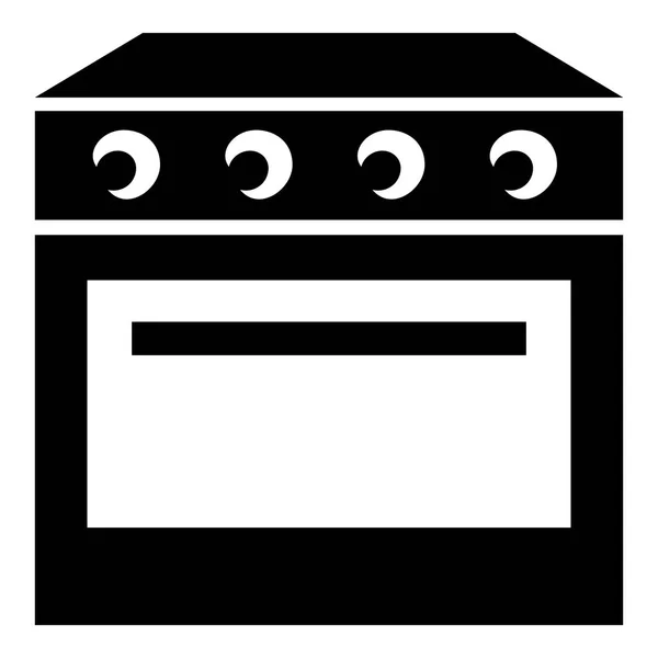 Home oven icon, simple style — Stock Vector