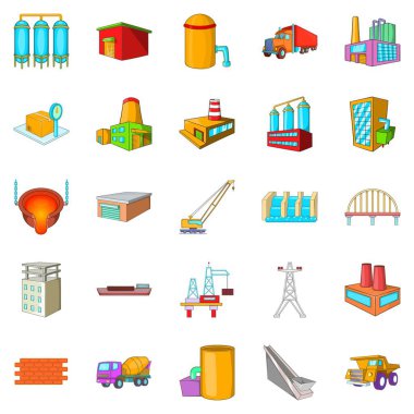 Çalışma insanlar simgeler kümesi, karikatür tarzı