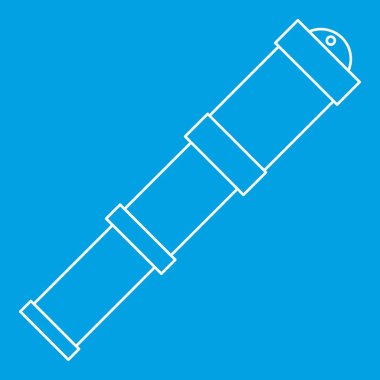 Antika teleskop simgesi anahat