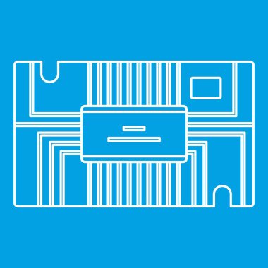 Mikroçip simgesi anahat