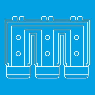Elektronik devre kartı simgesi anahat