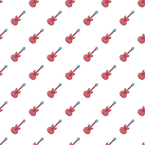 Electric guitar pattern seamless
