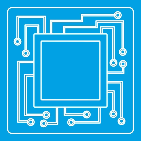 Mikrochip ikonen disposition — Stock vektor