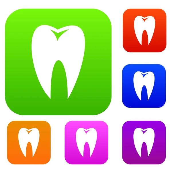 Diş koleksiyonu ayarla — Stok Vektör